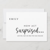 Funny Will you be my Bridesmaid Proposal Card