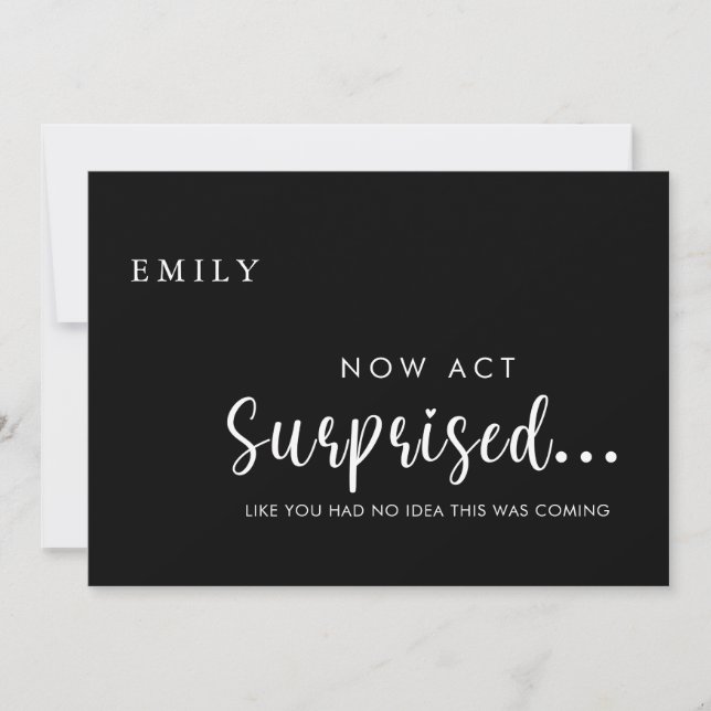 Funny Will you be my Bridesmaid Proposal Card (Front)