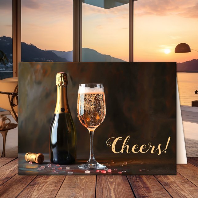 Funny Wine Custom Photo Mother's Day Greeting Card (Funny Mother's Day greeting card featuring a painting with wine and your custom photo)