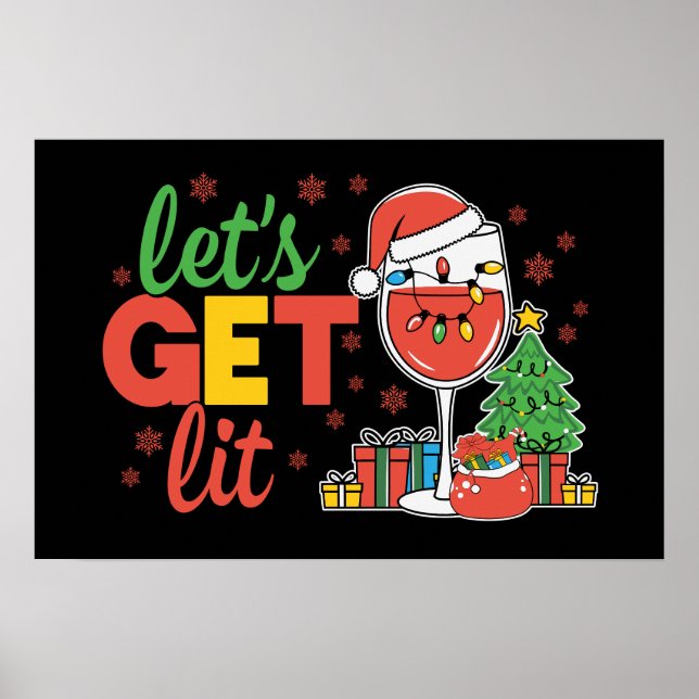 Funny wine drinking party  poster (Front)