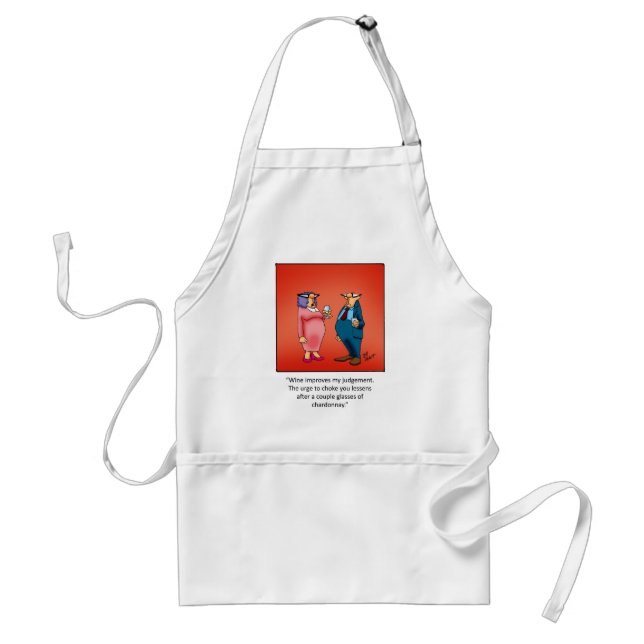 Funny Wine Gift! Standard Apron (Front)