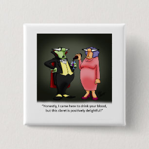 Funny Wine Humour Button