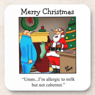 Funny Wine Humour Coaster Set