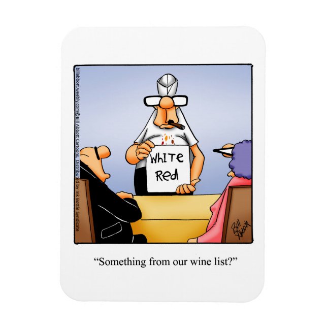 Funny Wine Humour Magnet Gift (Vertical)