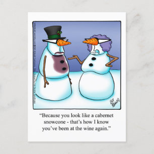 Funny Wine Humour Postcard