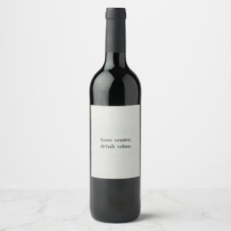 Funny wine label