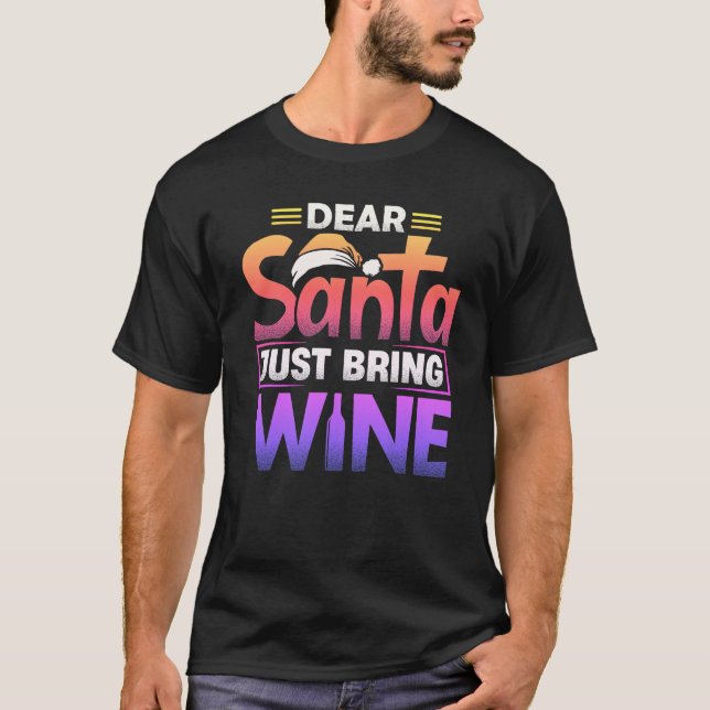 Funny wine lover's Christmas tee (Front)