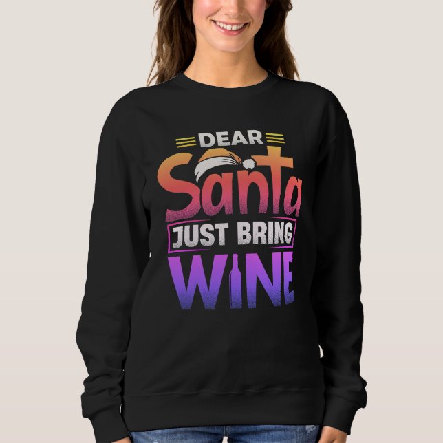 Funny wine lover's Christmas tee (Front)
