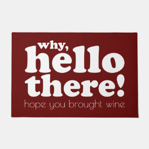 Funny Wine Lover's Doormat
