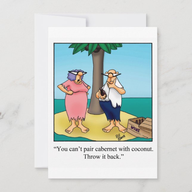 Funny Wine Party Invitations (Front)