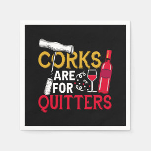 funny wine party word art napkin