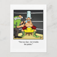 Funny Wine Postcard "Spectickles"