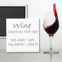 Funny wine quotes joke birthday gift over the hill