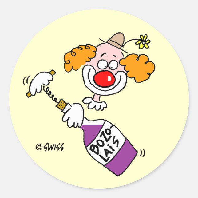 Funny Wine Tasting Party Invite Envelope Seal (Front)