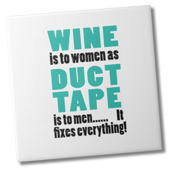 Funny Wine Workout Tile (Simple Funny Wine Humor Joke Drinking Tile)