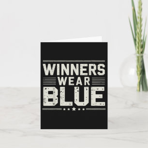 Funny Winners Wear Blue Spirit Wear Team Game Colo Card
