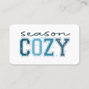 Funny Winter Cold, Tis the Season to Be Freezin Business Card