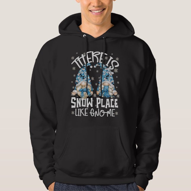 Funny Winter Saying Snowball Snowflake Gnome Hoodie (Front)