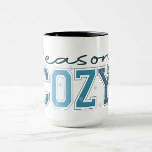 Funny Winter, Tis the Season to Be Freezin Cozy Mug