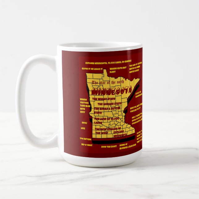 Funny Wisconsin design Coffee Mug (Left)