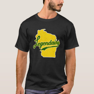 Funny Wisconsin Legendairy (Dairy) Vintage Native  T-Shirt