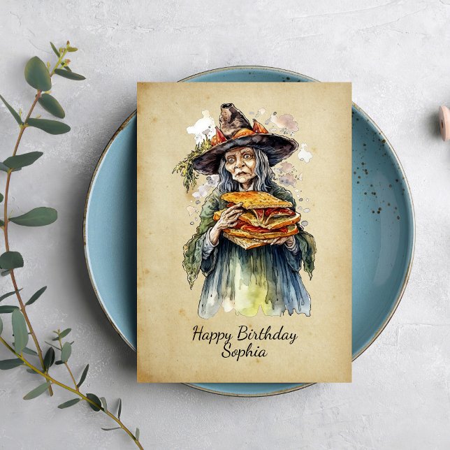 Funny Witch Card (Creator Uploaded)