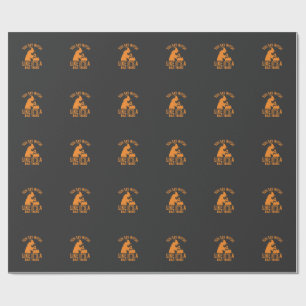 Funny Witch Cauldron Halloween Wrapping Paper