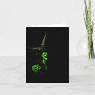 Funny Witch Halloween Don't Make Me Get My Flying  Card