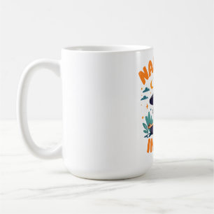 Funny Witch Meditation Design – "Namaste in Bed" P Coffee Mug