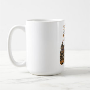 Funny Witch Not Adulting Halloween Illustration Coffee Mug