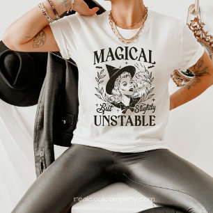 Funny Witch & Quote Halloween Bella Canva Tri-Blend Shirt