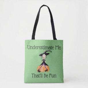 Funny Witch Sac fourre-tout d'Halloween