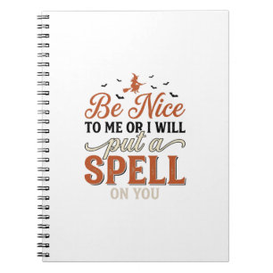 Funny Witch Spell Quote Halloween Vector Design_1 Notebook