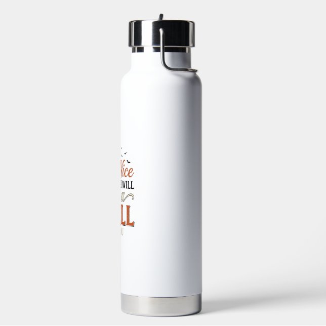 Funny Witch Spell Quote Halloween Vector Design_1 Water Bottle (Left)