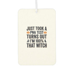 Funny Witch Test Halloween Quote Vector Design_1 Air Freshener