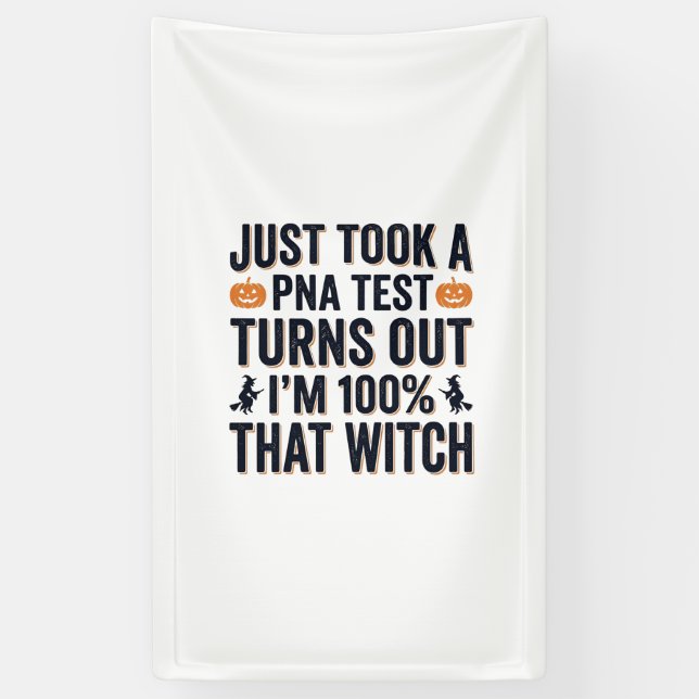 Funny Witch Test Halloween Quote Vector Design_1 Banner (Vertical)