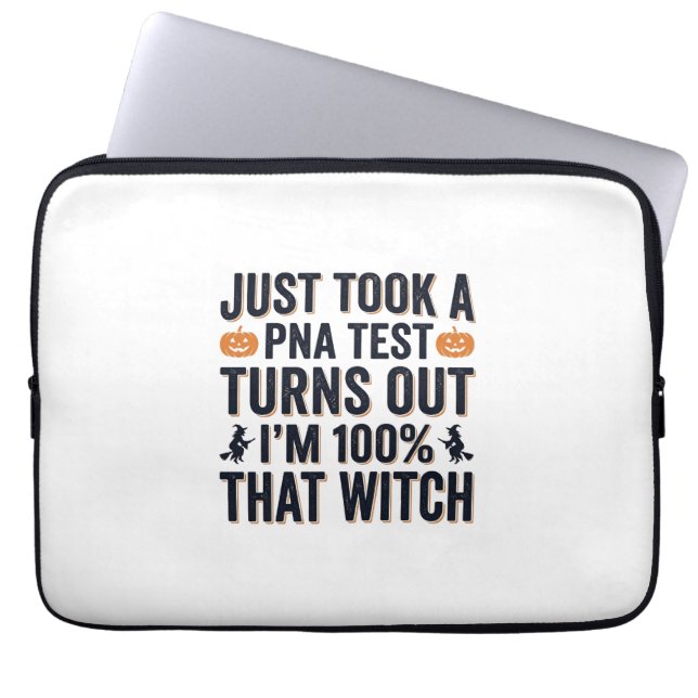 Funny Witch Test Halloween Quote Vector Design_1 Laptop Sleeve (Front)