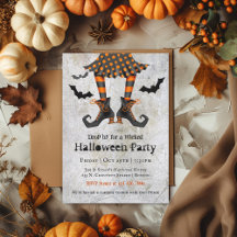 Funny Witches Legs Wicked Halloween Party