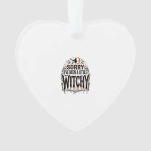 Funny Witchy Halloween Vintage Engraving Shirt Des Ornament