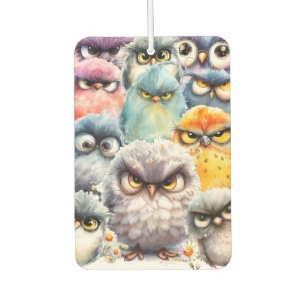 Funny Witty Sassy Collection of Grumpy Birds Air Freshener