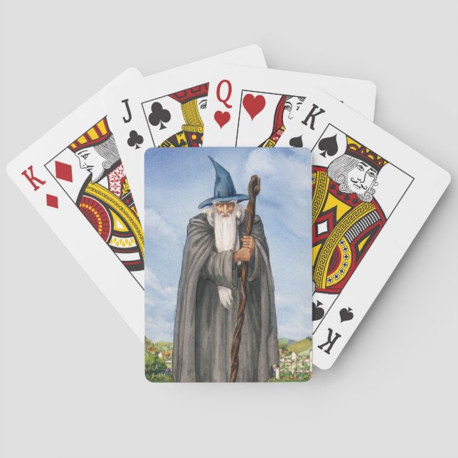 Funny Wizard Playing Cards (Back)