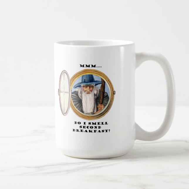 Funny Wizard Second Breakfast Mug (Right)