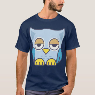 Funny Wolf And Owl face T-Shirt