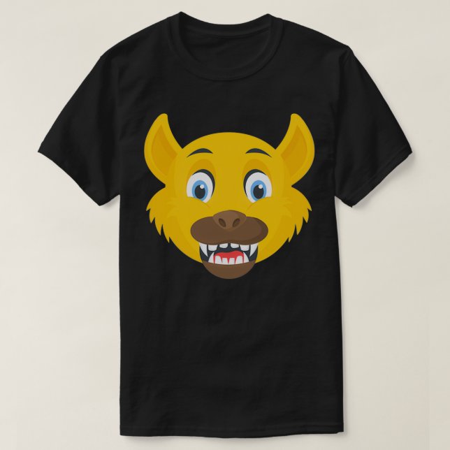 Funny Wolf face T-Shirt (Design Front)