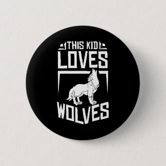 Funny Wolf For Wolves Farmer 2 Inch Round Button