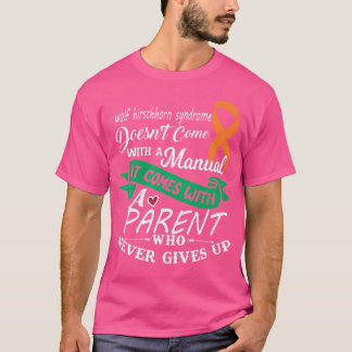 Funny Wolf Hirschhorn Syndrome Awareness T-Shirt