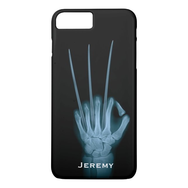 Funny Wolverine Blades Hand Xray Case-Mate iPhone Case (Back)