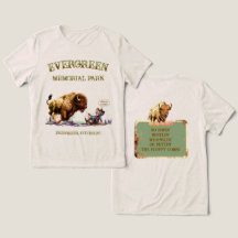 Funny Woman Roping a Wild Bison T-Shirt
