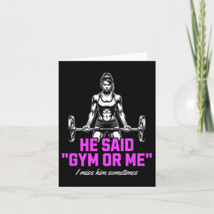 Funny Woman Weightlifting Bodybuilding Saying Grap Card