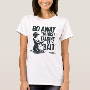 Funny Womens Fishing Antisocial Female Angler T-Shirt